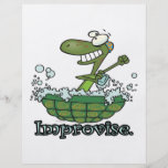improvise turtle shell tubby tub cartoon custom flyer