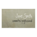 In a piece of paper business card template