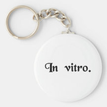 In a test tube. key chains