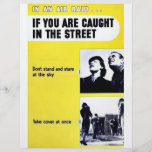 In An Air Raid, If You Are Caught In The Street Personalized Flyer