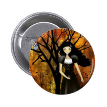 In an Autumn Forest Pinback Button