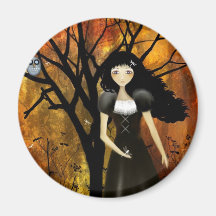 In an Autumn Forest Refrigerator Magnet