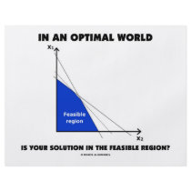 In An Optimal World Is Your Solution Feasible?