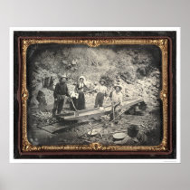 In Auburn Ravine, 1852 by Joseph Blaney Starkweath Poster