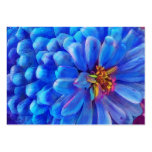 In blue , profile card business card template