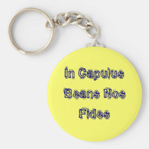 In Capulus Beans Nos Fides Key Chains