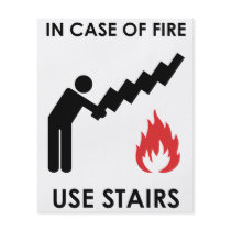 In Case of Fire Use Stairs Full Colour Flyer