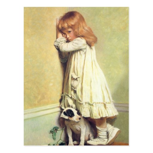 In Disgrace by Charles Burton Barber Postcards