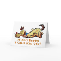 In Dog Beers Greeting Card