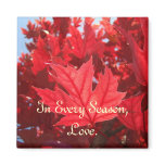 In Every Season, Love magnet Red Leaves Autumn