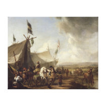 In front of the Market Tent canvas prints