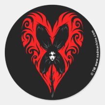 in full gloom round stickers