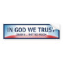 In God Not Obama Bumper Sticker