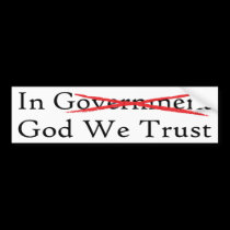 In God We Trust Bumper Sticker bumper stickers