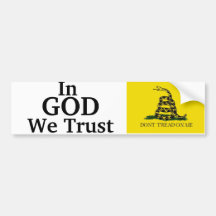 In  GOD We Trust Bumper Sticker