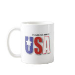 "In God We Trust" left-handed coffee mug