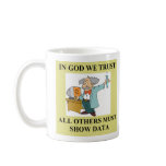 in god we trust science joke, in god we trust s... coffee mug