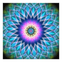 In het oog van de Ster mandala Custom Uitnodging