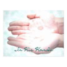 In His Hands Post Card