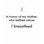 In honour of my Mother, I breastfeed t-shirts