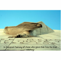 In Honoured Memory of those who gave their lives Photo Cut Outs