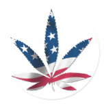 In Liberty We Puff - Round Sticker Sheet