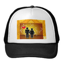 in love trucker hat