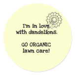 In Love  With Dandelions Tshirts and Gifts Round Sticker