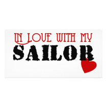 In Love With My Sailor Photo Greeting Card