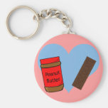 In love with Peanut Butter and Chocolate Keychains
