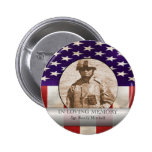 In Loving Memory Military Photo Personalized Pinback Buttons