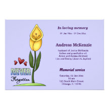 In Loving Memory Personalized Invite