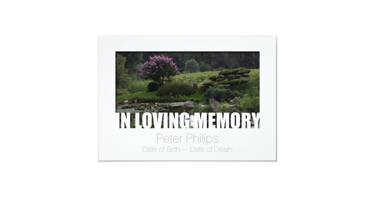Celebration Of Life Card Custom Design Celebration Of Life Card Custom Design