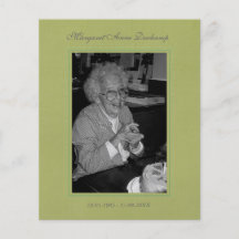 In Memoriam Remembrance Death Notice Photo Personalized Flyer