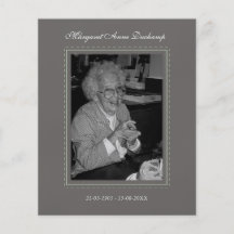 In Memoriam Remembrance Death Notice Photo Flyer Design