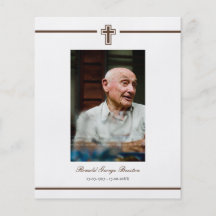 In Memoriam Remembrance Death Notice Photo Flyer
