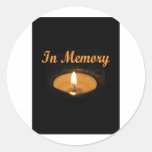 In Memory Candle Glow stickers