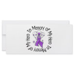 In Memory Hero Alzheimer’s Disease Angel Wings Custom Rack Card