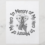 In Memory Hero Parkinson's Disease Angel Wings Custom Flyer