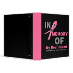 In Memory of My Best Friend Breast Cancer Album binders