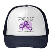 In Memory of My Dad - Pancreatic Cancer Trucker Hats