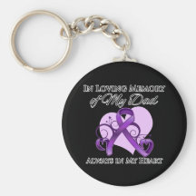 In Memory of My Dad - Pancreatic Cancer Key Chains
