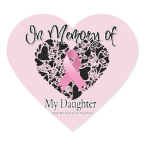 In Memory of My Daughter - Breast Cancer Awareness Sticker