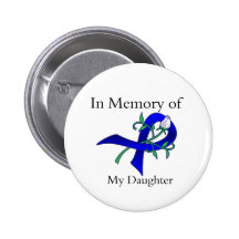 In Memory of My Daughter - Colon Cancer Buttons