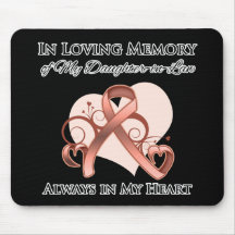 In Memory of My Daughter-in-Law - Uterine Cancer Mousepad
