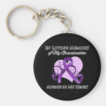 In Memory of My Grandmother - Pancreatic Cancer Key Chain