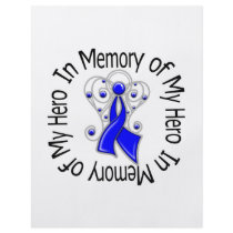 In Memory of My Hero Anal Cancer Angel Wings Personalized Flyer