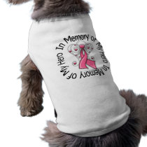 In Memory of My Hero Breast Cancer Angel Wings Dog Clothes