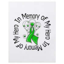 In Memory of My Hero Kidney Cancer Angel Wings Flyer Design