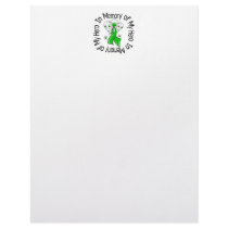 In Memory of My Hero Kidney Cancer Angel Wings Personalized Letterhead